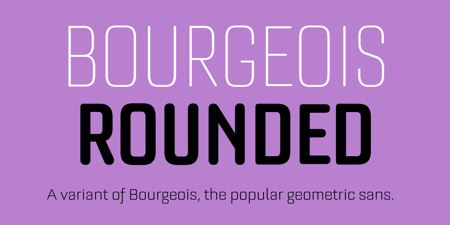 Przykład czcionki Bourgeois Rounded Bold