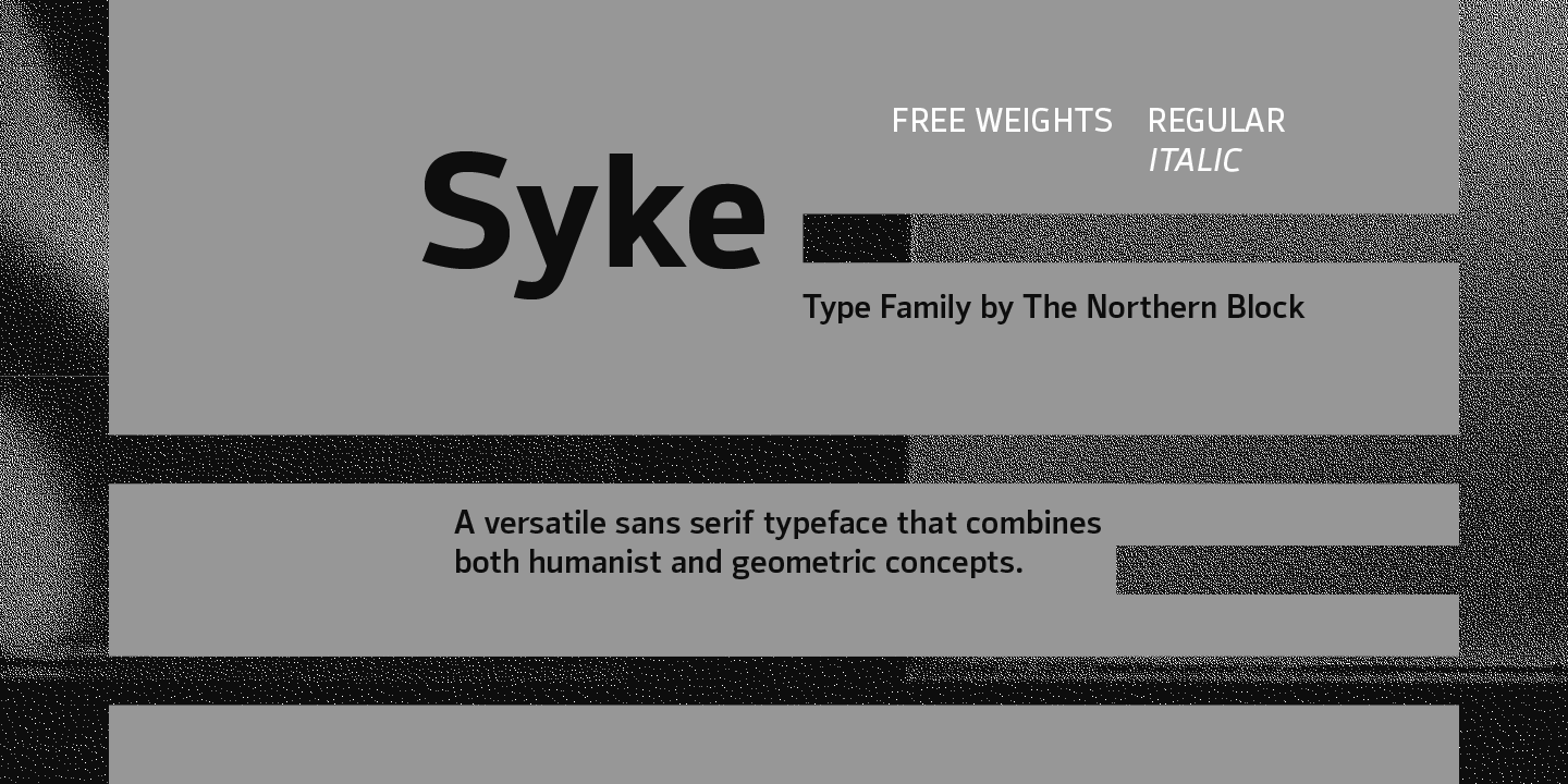 Przykład czcionki Syke
