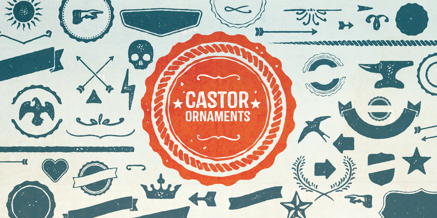 Przykład czcionki Castor Two