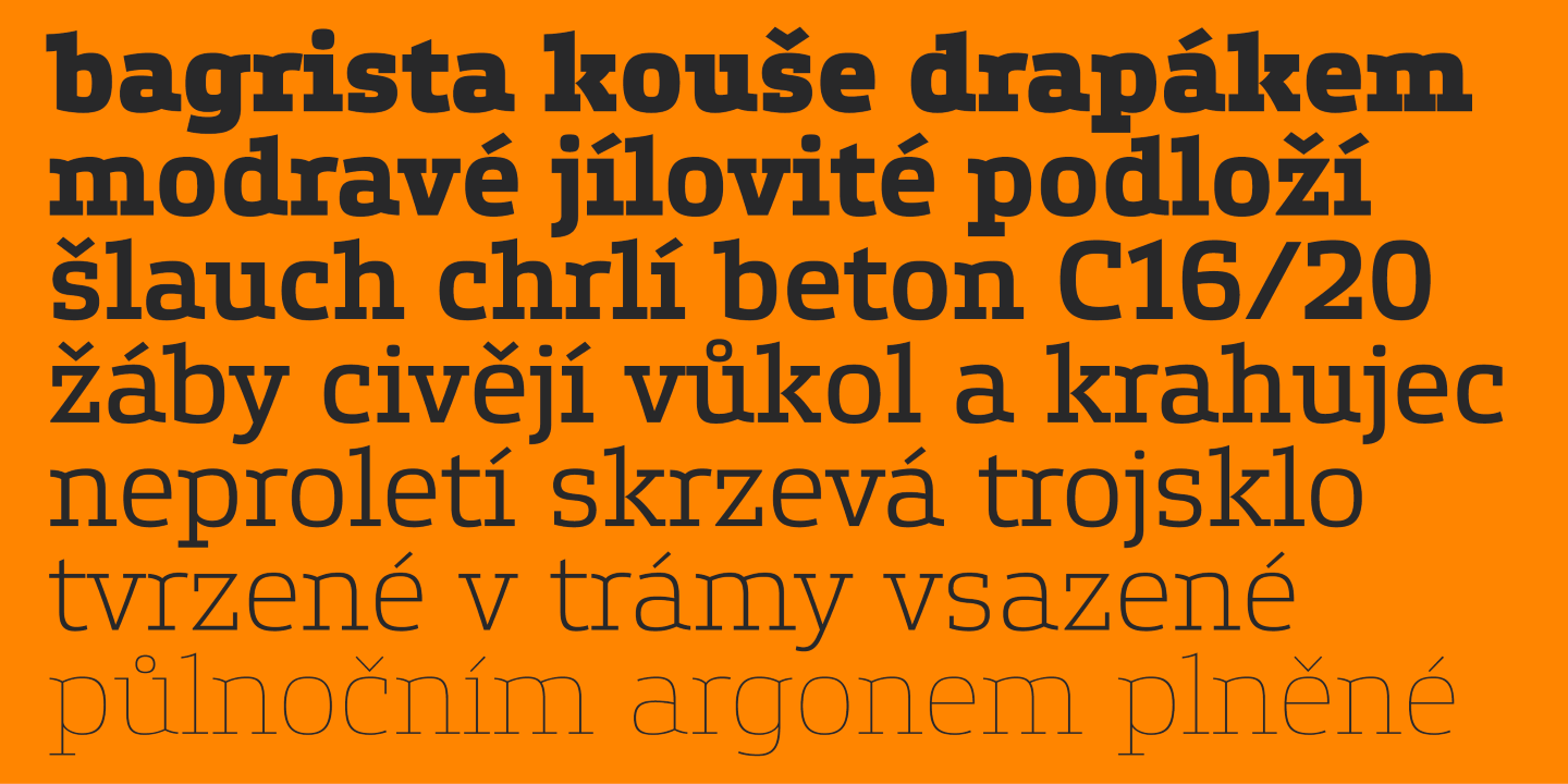 Przykład czcionki Etelka Slab Light Italic