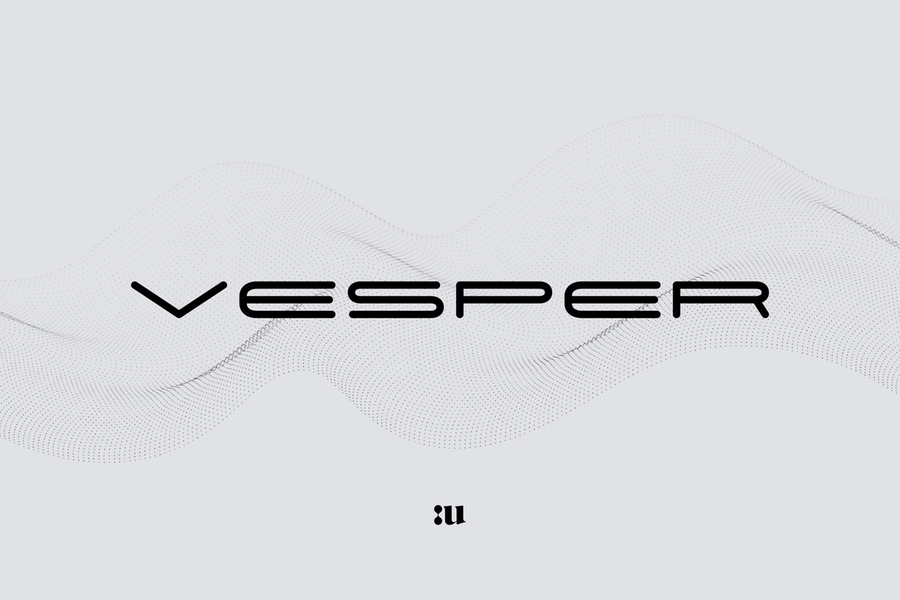 Przykład czcionki Vesper