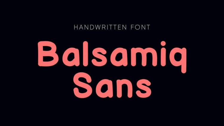 Przykład czcionki Balsamiq Sans