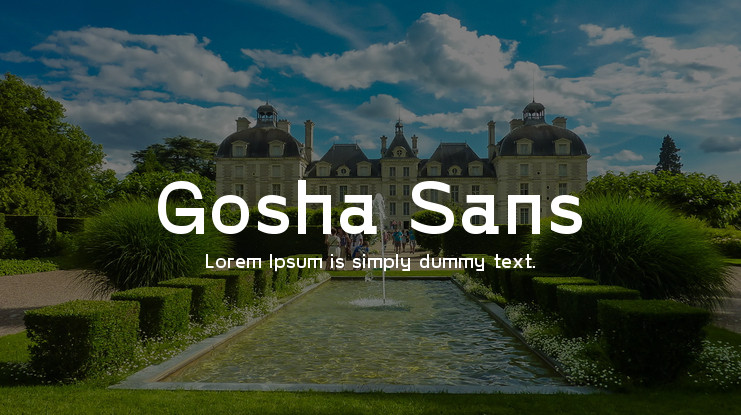Przykład czcionki Gosha Sans