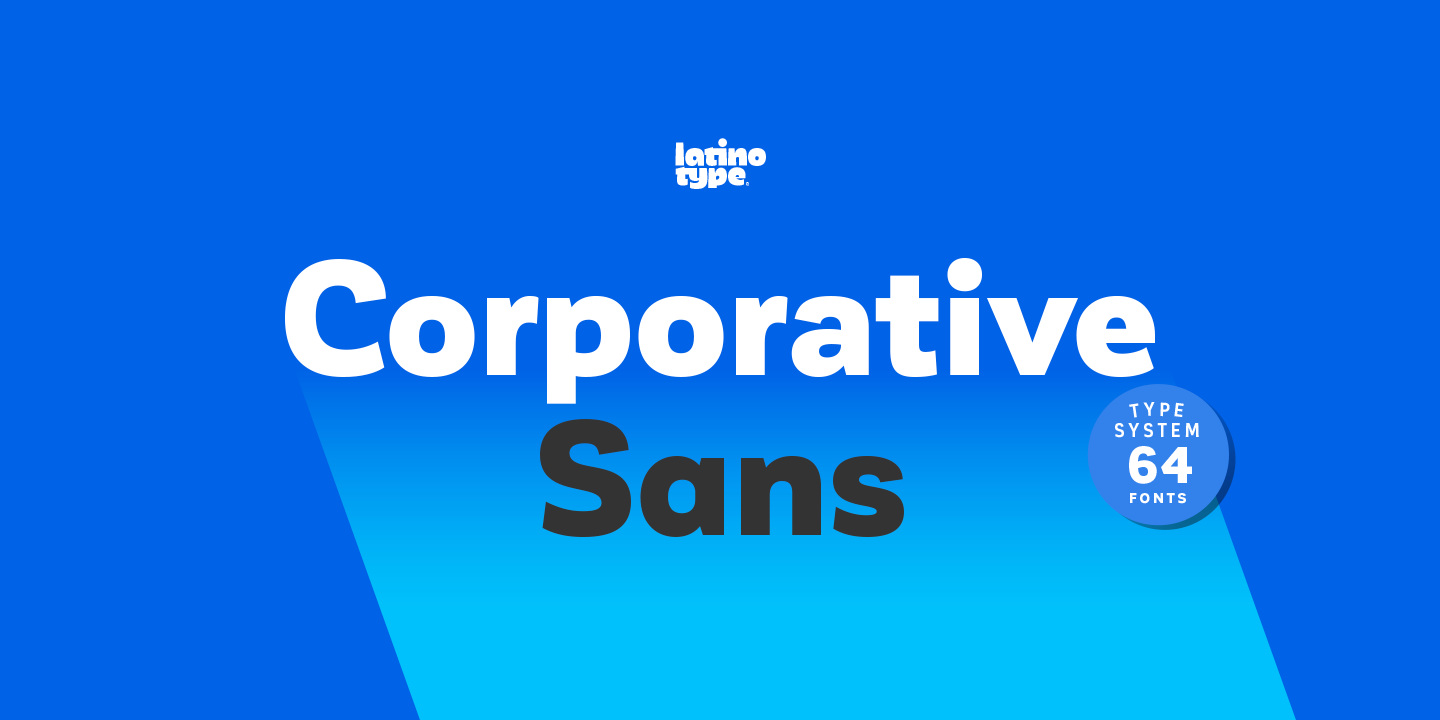 Przykład czcionki Corporative Sans
