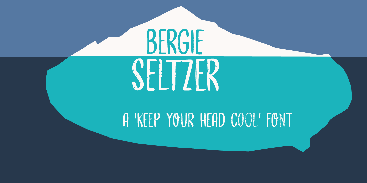Przykład czcionki Bergie Seltzer