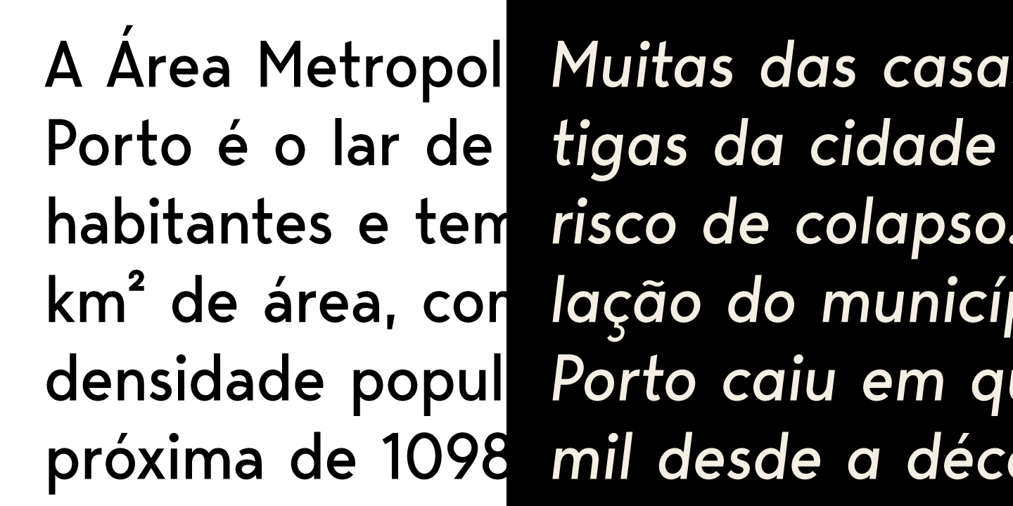 Przykład czcionki Bergen Text SemiBold Italic