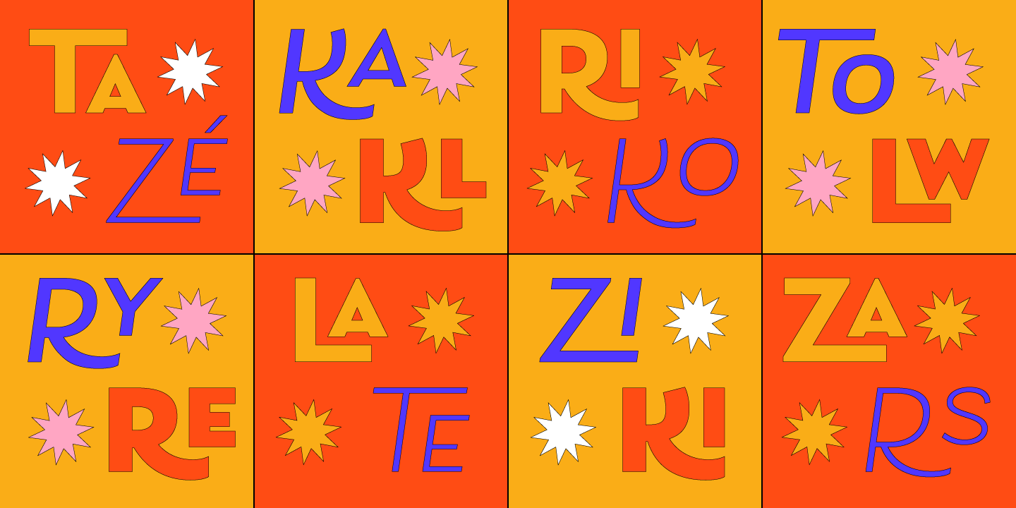 Przykład czcionki Laca Bold Italic