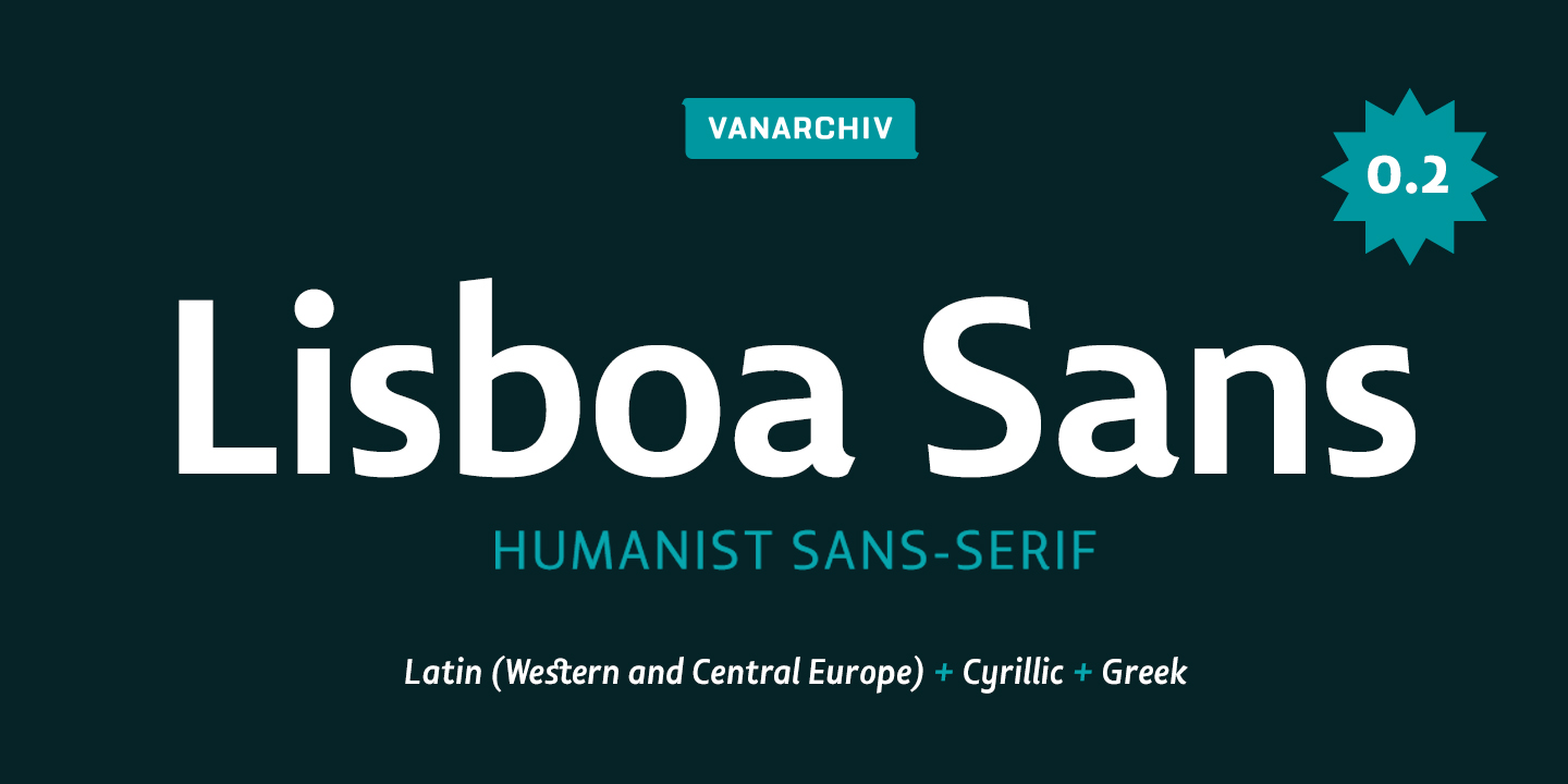 Przykład czcionki Lisboa Sans