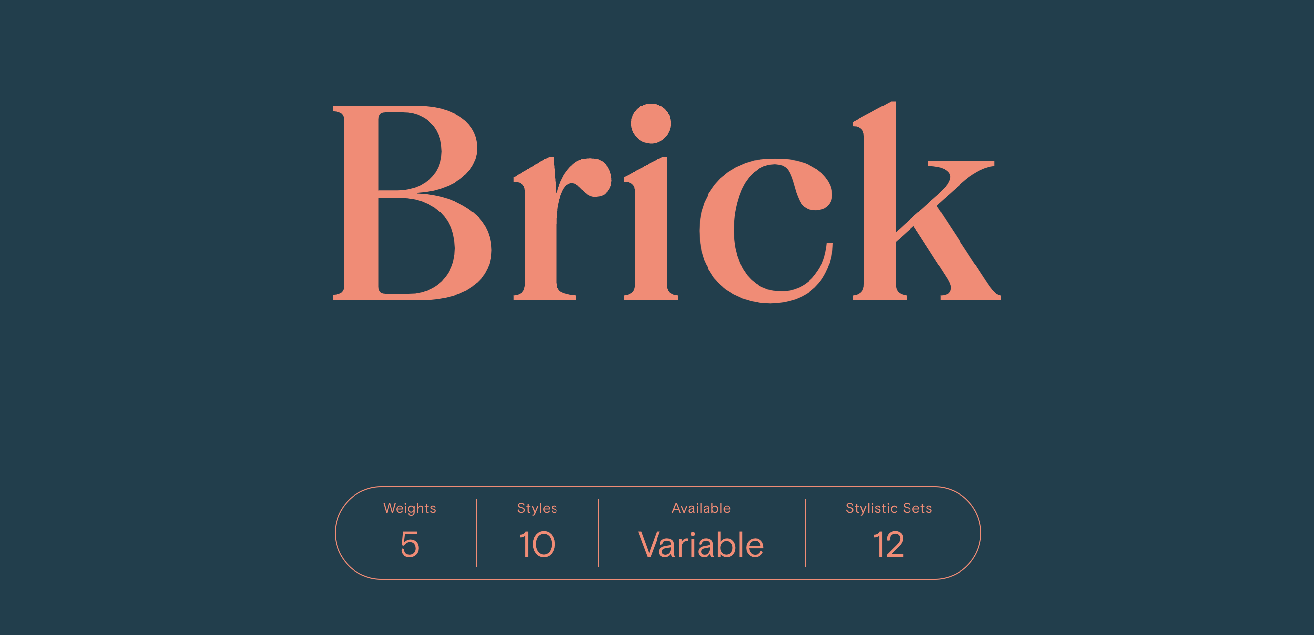 Przykład czcionki Brick Pro