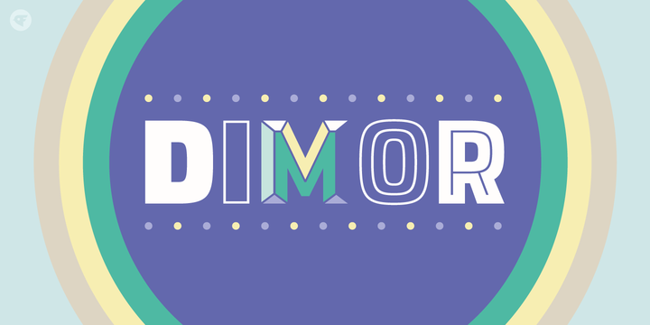Przykład czcionki Dimor Diamond