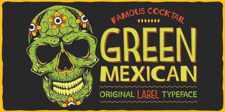 Przykład czcionki Green Mexican