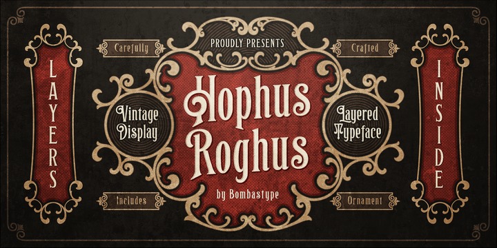 Przykład czcionki Hophus Roghus