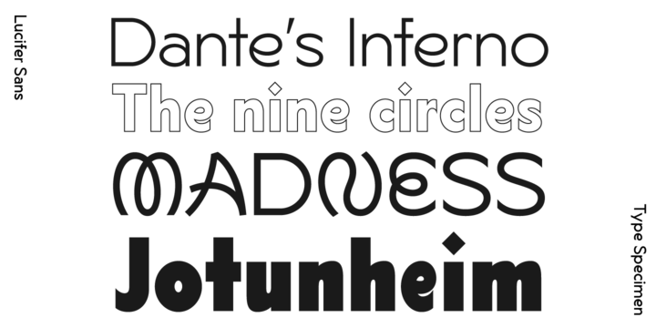 Przykład czcionki Lucifer Sans Extra Condensed Light Italic