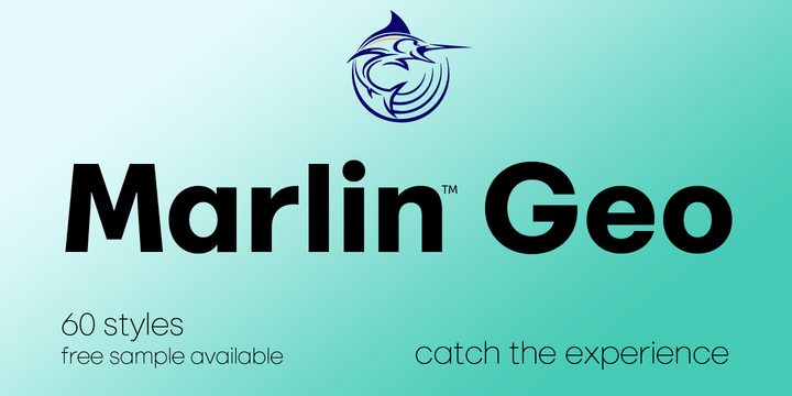 Przykład czcionki Marlin Geo
