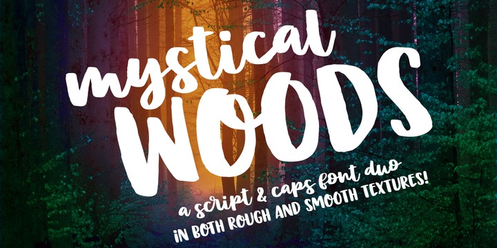 Przykład czcionki Mystical Woods Smooth Caps