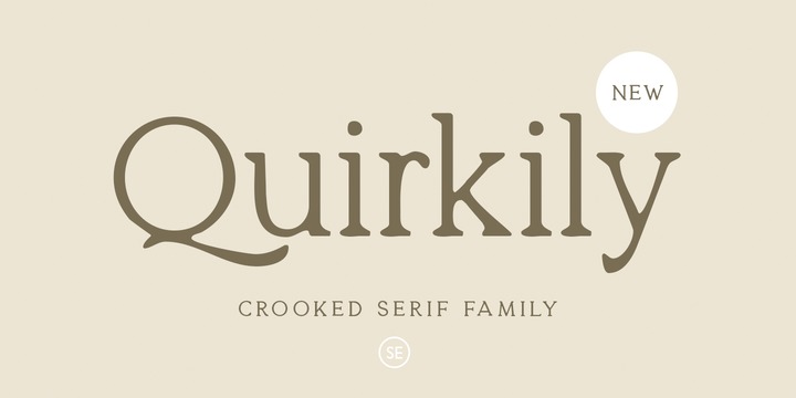 Przykład czcionki Quirkily