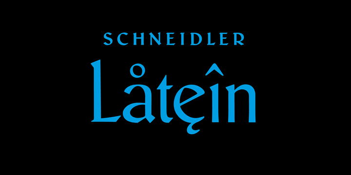 Przykład czcionki Schneidler Latein