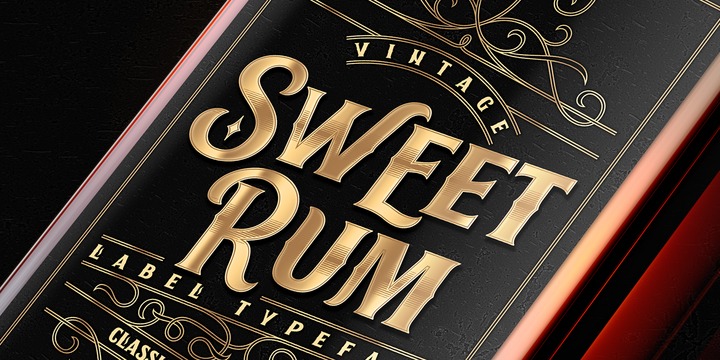 Przykład czcionki Sweet Rum