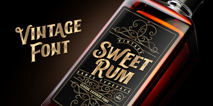 Przykład czcionki Sweet Rum Regular