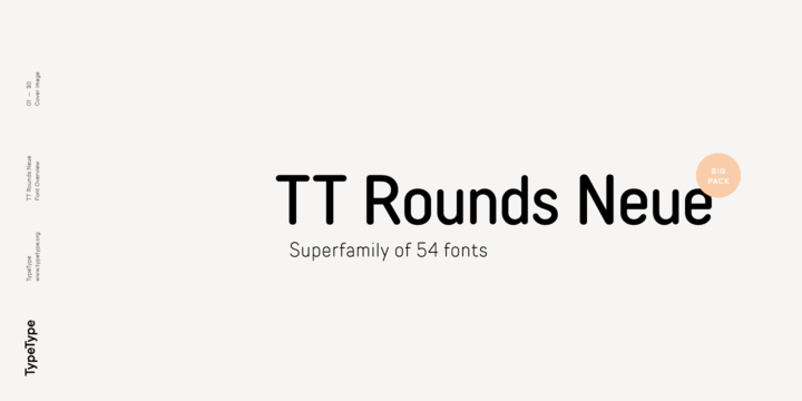 Przykład czcionki TT Rounds Neue Condensed Italic