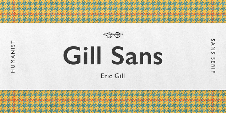 Przykład czcionki Gill Sans