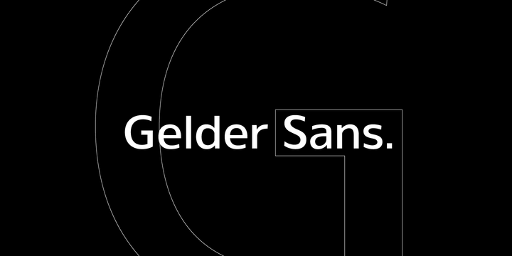 Przykład czcionki Gelder Sans
