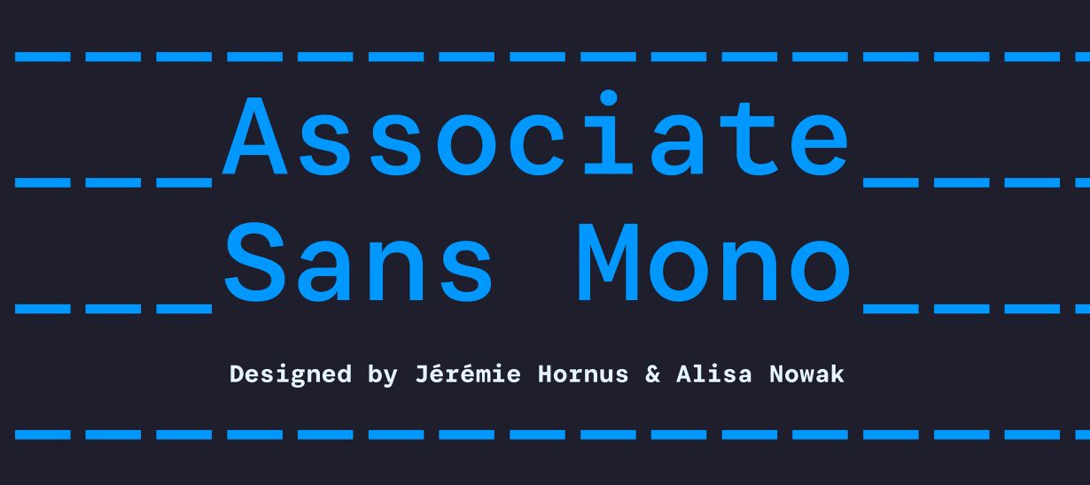 Przykład czcionki Associate Mono Bold Italic