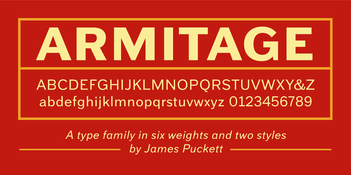 Przykład czcionki Armitage Light Italic