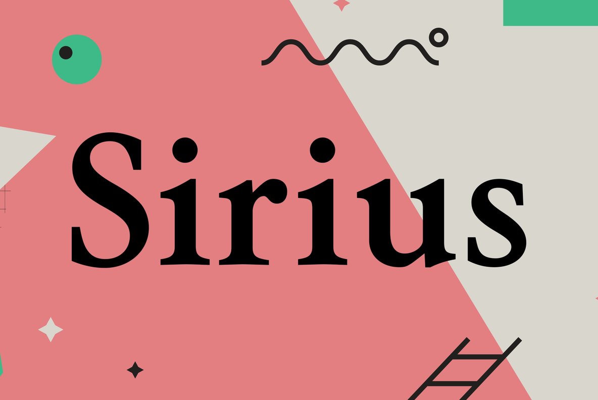Przykład czcionki Sirius Regular