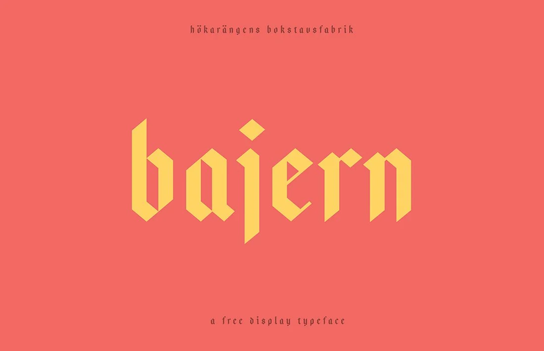 Przykład czcionki Bajern