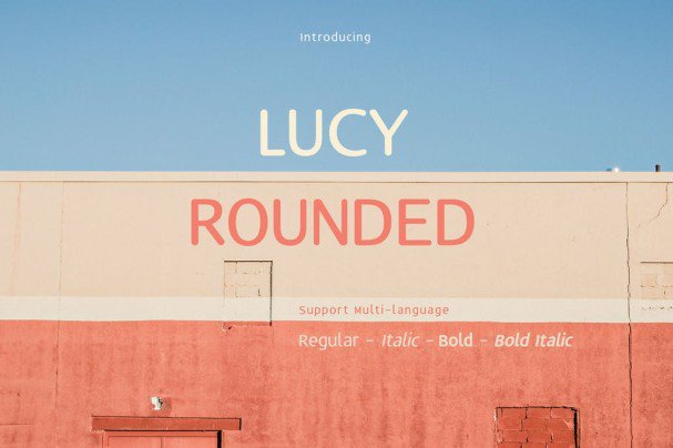 Przykład czcionki Lucy Rounded