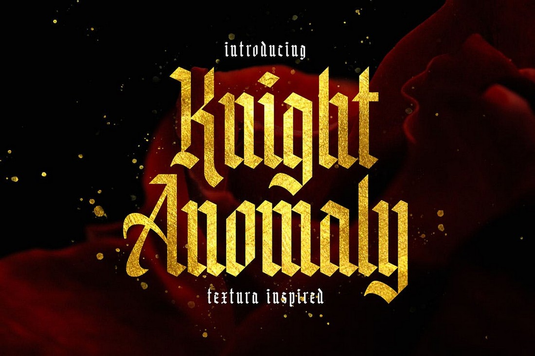 Przykład czcionki Knight Anomaly