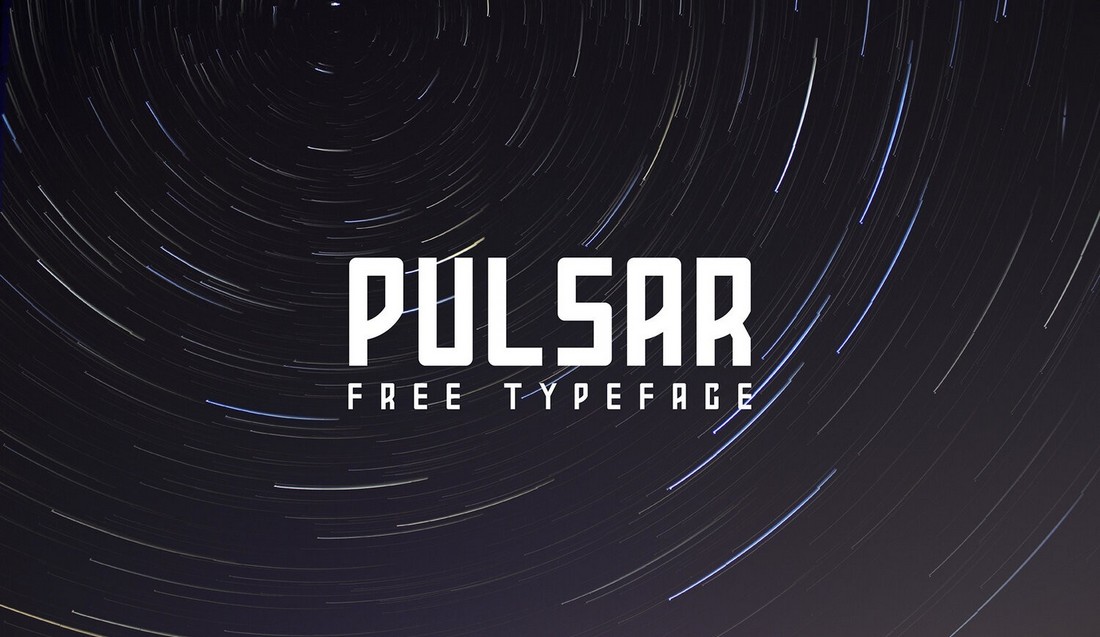 Przykład czcionki Pulsar