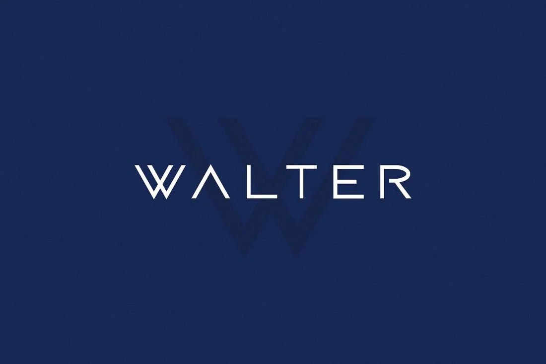 Przykład czcionki Walter Regular