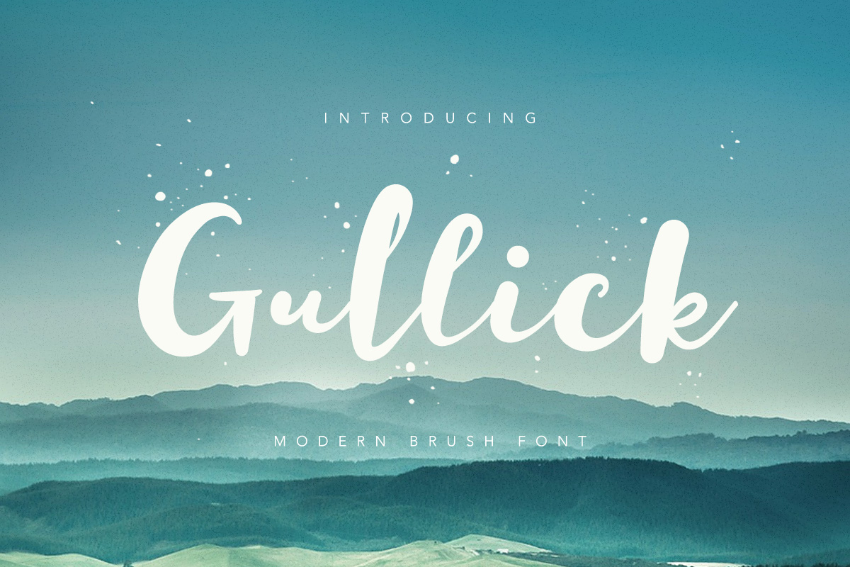 Przykład czcionki Gullick