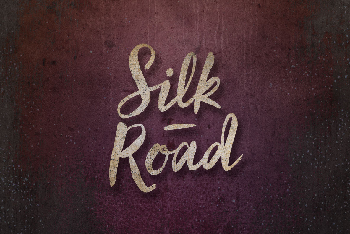 Przykład czcionki Silk Road