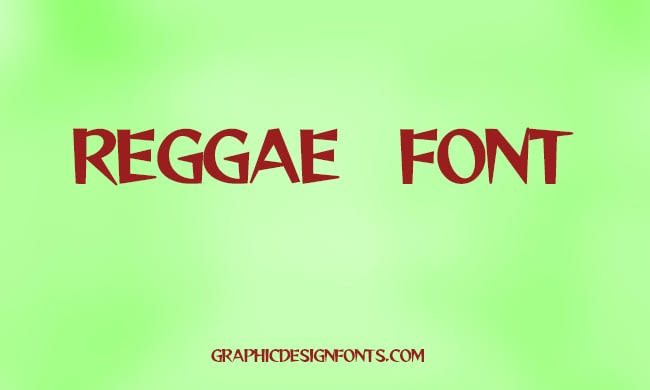 Przykład czcionki Reggae One