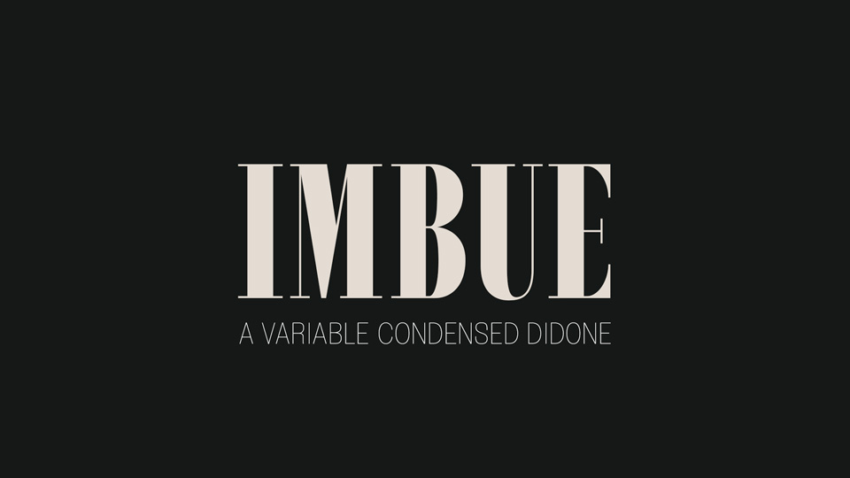 Przykład czcionki Imbue