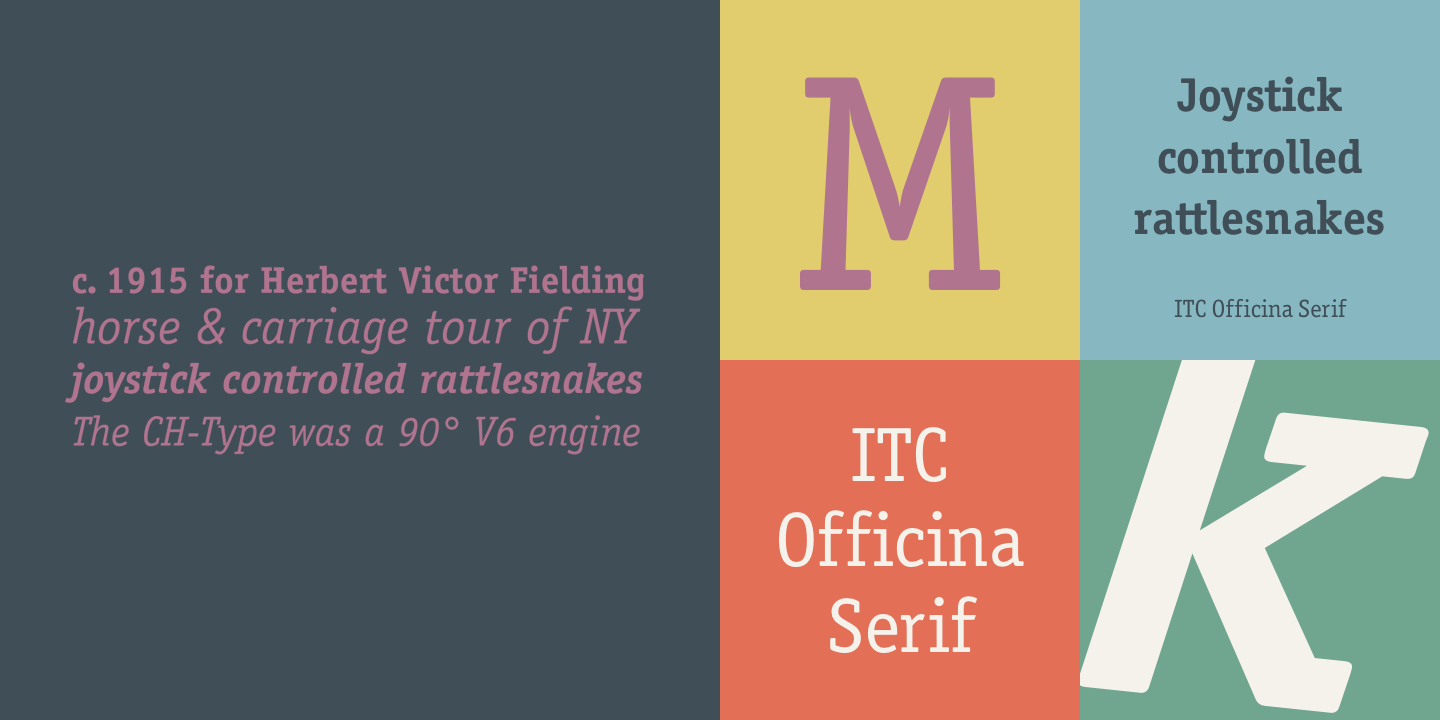 Przykład czcionki Officina Serif Extra Bold