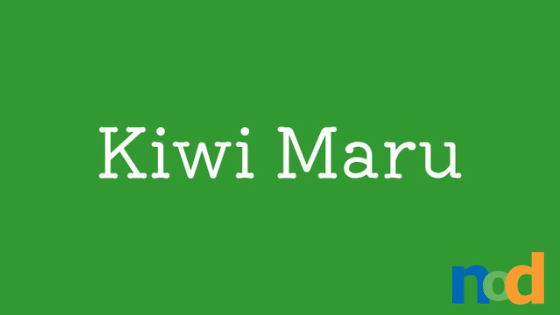 Przykład czcionki Kiwi Maru