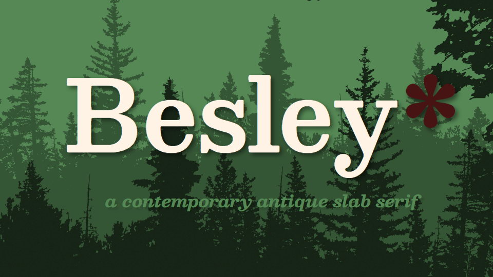 Przykład czcionki Besley