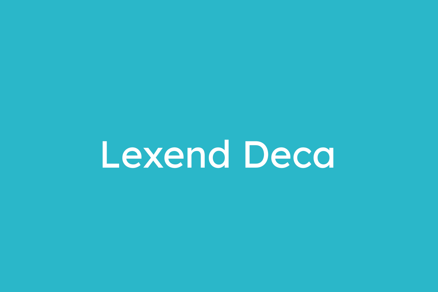 Przykład czcionki Lexend