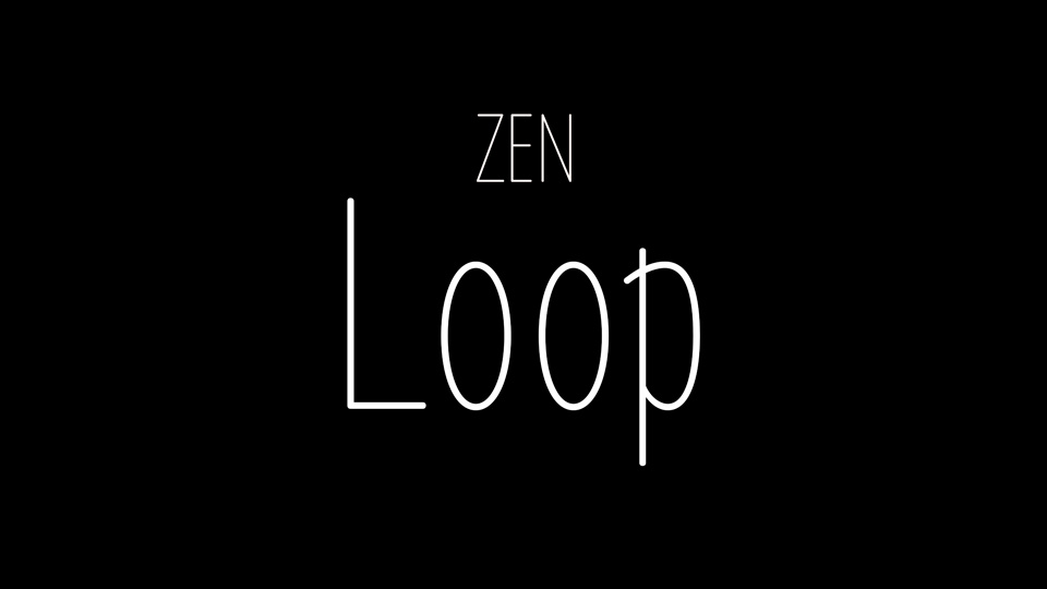 Przykład czcionki Zen Loop