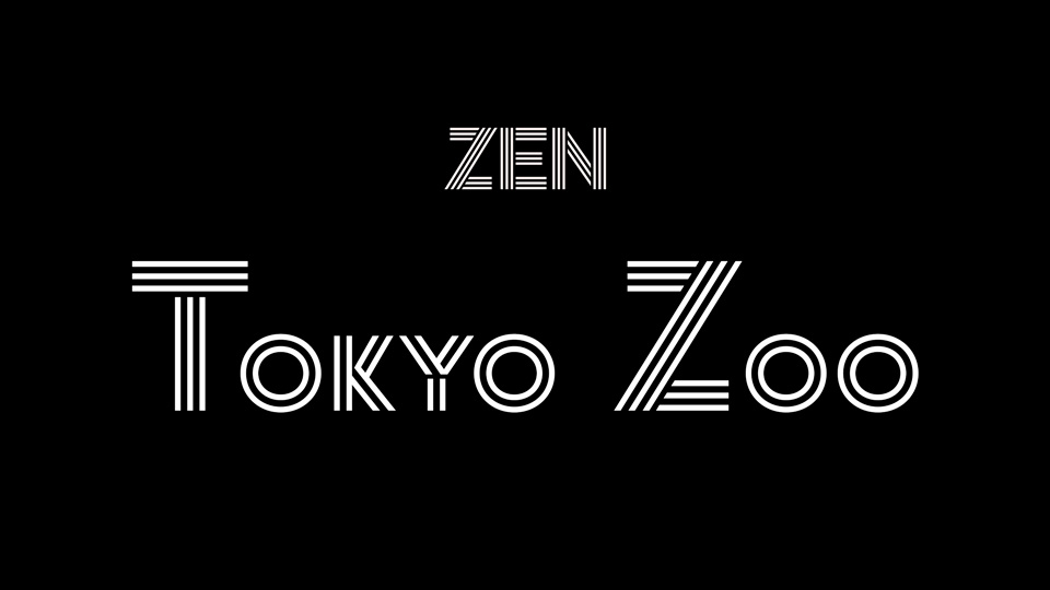 Przykład czcionki Zen Tokyo Zoo