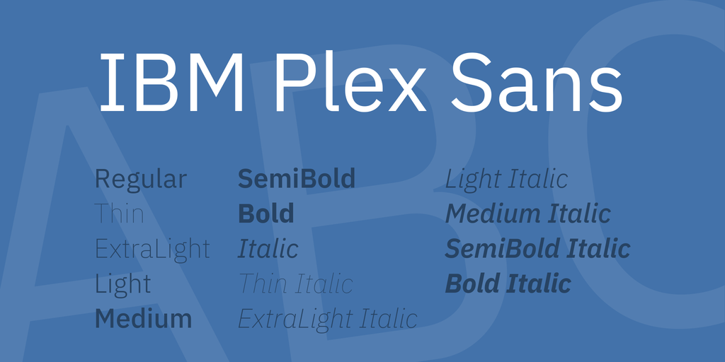 Przykład czcionki IBM Plex Sans KR