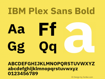 Przykład czcionki IBM Plex Sans Thai SemiBold