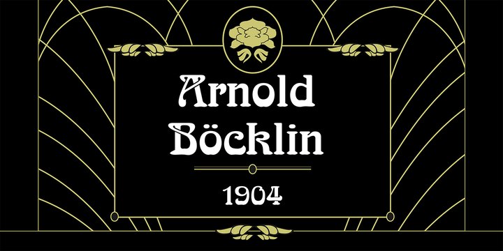 Przykład czcionki Arnold Boecklin