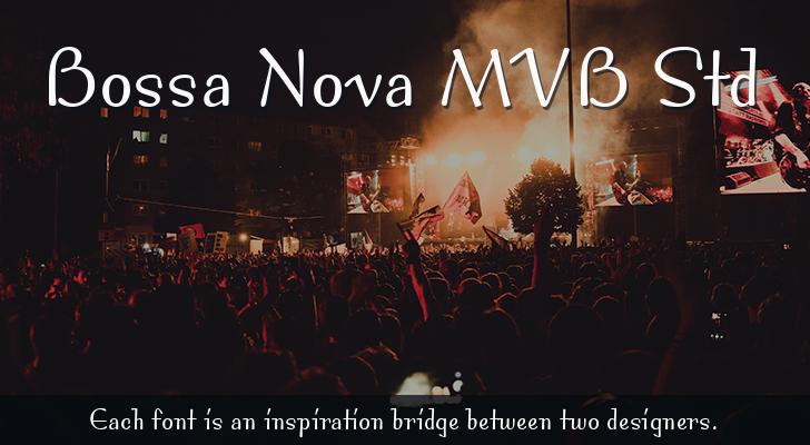 Przykład czcionki Bossa Nova MVB