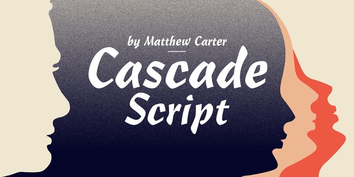 Przykład czcionki Cascade Script