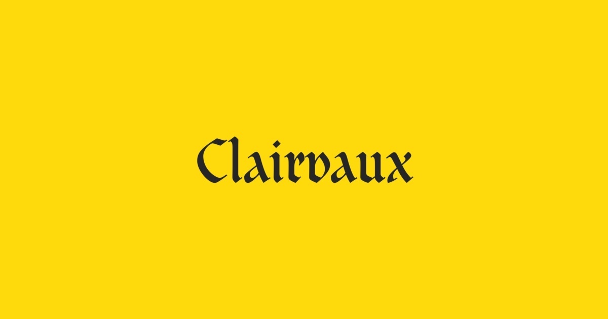 Przykład czcionki Clairvaux